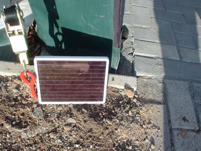 Auenliegendes Solarpanel